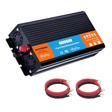 Imagem de Inversor de onda senoidal pura de 4000 W, conversor de 12V 24V 48V 60V 72V CC para 120 V/230 V CA, inversor de energia para caminhão, residência, trailer,48V to 230V 60Hz