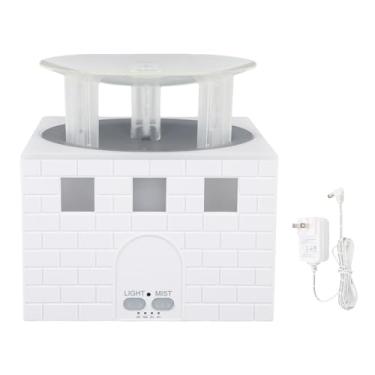 Imagem de Difusor de chama Difusor de chama Umidificador de chama Umidificador de fogo Colorful Luz Silenciosa Multifuncional Controle Remoto Umidificador de ar para dormir, trabalhar, (Plugue EUA 100-240V)