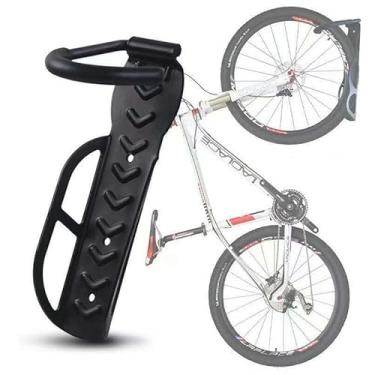 Imagem de Gancho Suporte De Parede + Apoio Traseiro para Bike bicicleta de Pendurar Com Apoio de pneu Bicicletario