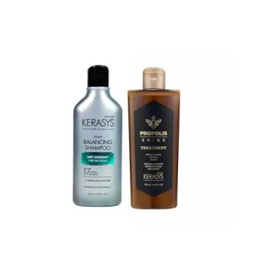 Imagem de Kerasys Kit (Shampoo Scalp Balancing+ Própolis Shine Tratamento) 180ml
