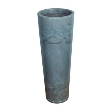 Imagem de Vaso Classic Ibiza Grande em Polietileno Para Flores ou Palntas (Grafite Marmorizado)