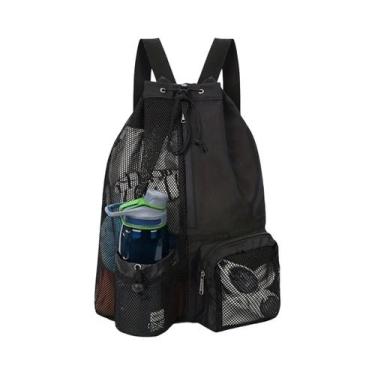 Imagem de Mochila De Praia Com Cordão Perfurada Para Natação, Ginástica E Yoga C