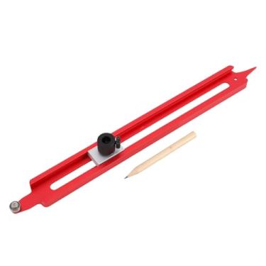 Imagem de Luocute Ferramenta de Escriba de Contorno Preciso, Régua de Escrita de Perfil de Madeira Com Porta-lápis Ajustável, para Ajuste de Azulejo, Corte Laminado, Corte de Carpete, Criação de