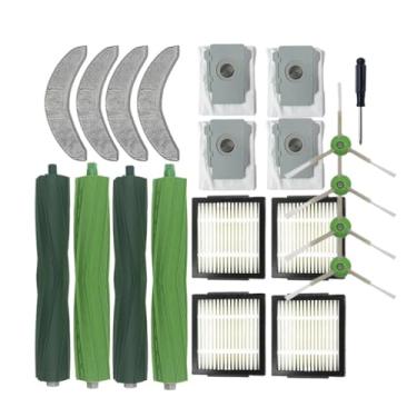 Imagem de Compatível com Roomba Combo J7 + J9 + Peças de reposição Vassoura Aspirador de pó Escova lateral principal Saco de pó Filtro Hepa Acessórios de pano(22)