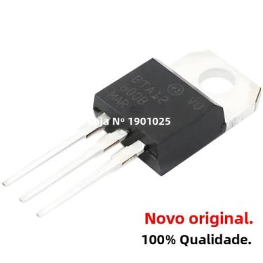 Imagem de 10pcs BTA12-600B BTA12 BTA12-600 Triacs 12 Amp 600 Volts TO-220 novo I