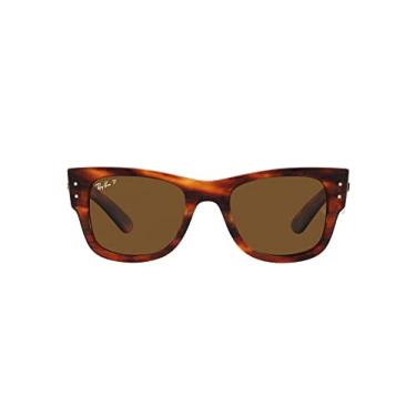 Imagem de Óculos de Sol Ray-Ban Polarizado Mega Wayfarer 0RB0840S 954/57 Tam 51 / Marrom - Lentes Marrom