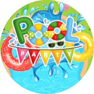 Imagem de Painel Festa Redondo C/Elastico 1,50m Pool Party (PPY0023)