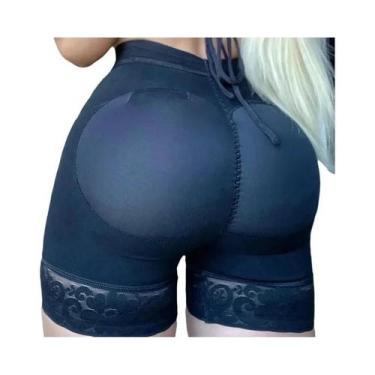 Imagem de Shorts Modeladores De Cintura Alta Para Mulheres Com Almofadas De Leva