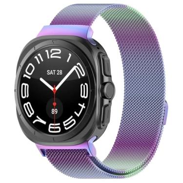Imagem de ORKDFJ Pulseiras de relógio de aço inoxidável para Samsung Galaxy Watch 7 Ultra de 47 mm de aço inoxidável sem lacunas 7Ultra, acessórios para relógio, Watch 7 Ultra, Ágata