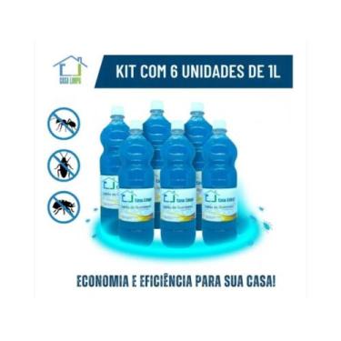 Imagem de KIT 6 un SABAO DE QUEROSENE 1L CASA LIMPA