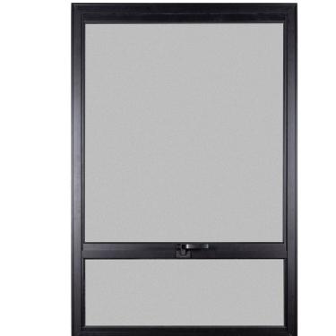 Imagem de Janela Maxim-Ar 1 Secção Bandeira Fixa Inferior Vidro Mini Boreal 120X60 Topsul  Esquadrisul Preto