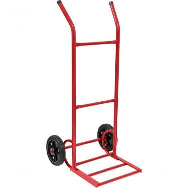 Imagem de Carrinho Para Armazém 120kg Metálico Leve Roda Borracha Maci