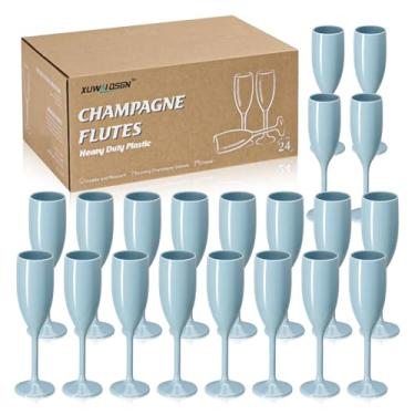 Imagem de Taças de champanhe acrílicas para brindar taças inquebráveis de barra de mimosa copos de vinho reutilizáveis taças de champanhe vintage taças de bebida com haste 153 g para chá de panela de