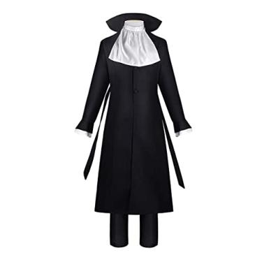 Imagem de CHUANHUA Bungou Stray Dogs Akutagawa Ryunosuke Cosplay Anime Role Costume Customize unisex (XX-Large)