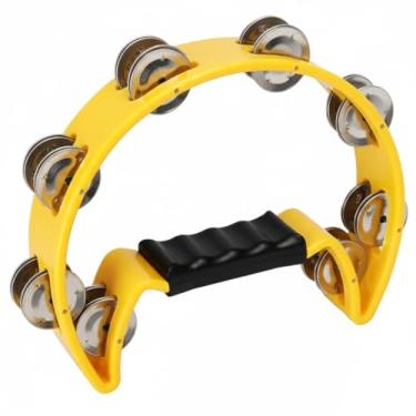 Imagem de Pandeiro Meia Lua Preto Pandeirola (Amarelo)