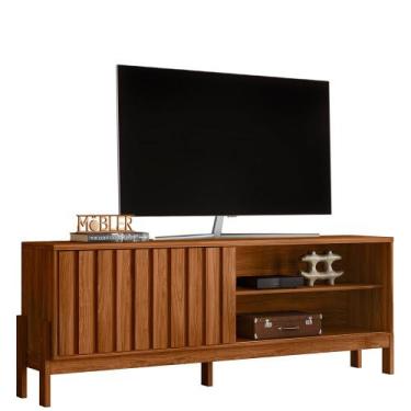 Imagem de Rack Aurora Para Tv De Até 75 Polegadas Mobler Cor Cinamomo Mel, Cinam