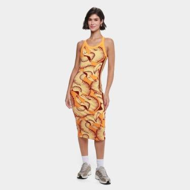 Imagem de Vestido Adidas Farm Casual Feminino, Amarelo, GG