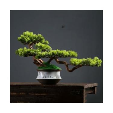 Imagem de Plantas falsas bonsai artificial simulação árvore high-end luz luxo vegetação entrada decoração simulação árvore bonsai ornamentos decoração