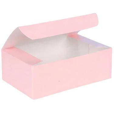 Imagem de Conjunto de 10-1/0,9 kg caixas de lembrancinhas rosa brilhante para festa de casamento 14 cm x 7 cm x 4,4 cm