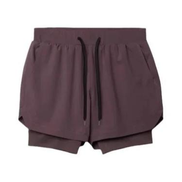 Imagem de Shorts Esportivos Masculinos 2 Em 1 2025 Camada Dupla Respirável Para 