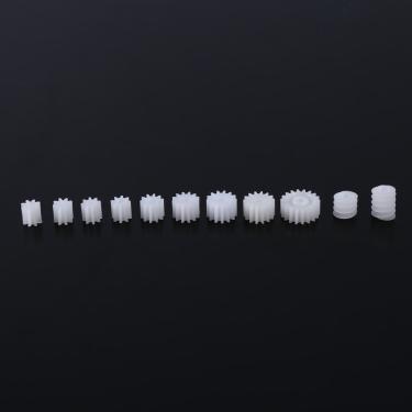 Imagem de lyrlody Modelo de Caminhão de Carro de Brinquedo, Conjunto de Engrenagens de Minhocas de Eixo de Plástico 11 Pcs Peças de Reposição de Motor Robótico Diy, Pequenas Peças Fáceis de Usar