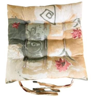 Imagem de Kit com 8 Almofadas Assento Futon Estampado Gorgurinho - com Amarril para Cadeiras e Bancos, Confortáveis e Duráveis, Versáteis para Casa e Eventos (EST 07)