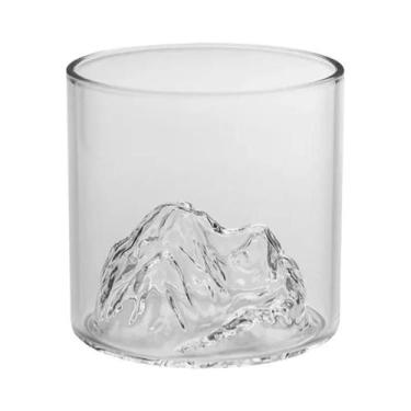 Imagem de Copo De Uísque 3D Montanha Japonesa, Copos De Rocha Estilo Old Fashion