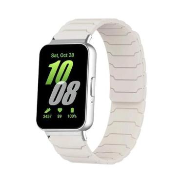 Imagem de Pulseira Magnética De Silicone Unissex Para Samsung Galaxy Fit 3 Acess