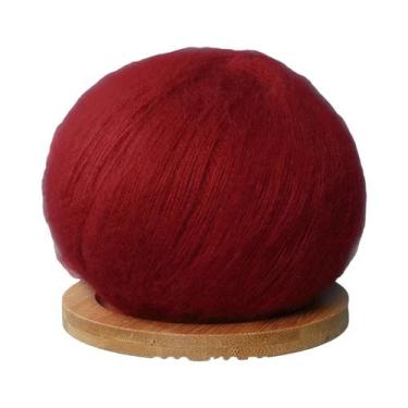 Imagem de Fio De Mohair Macio 6 Peças 50g Cada, Fio De Lã Para Crochê E Tricô Ma