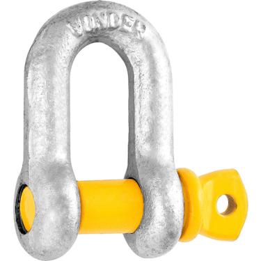 Imagem de Manilha p/ cabo de aço 1/4"" reta pesado galv Vonder Plus