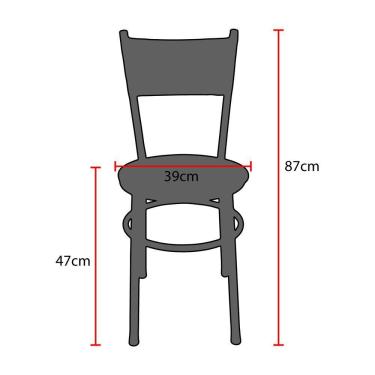 Imagem de Conjunto 6 Cadeiras Pretas Para Cozinha Viena Cor:floral Areia