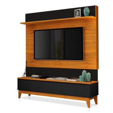 Imagem de Painel Para Tv Antalya Freijó Preto - Luapa