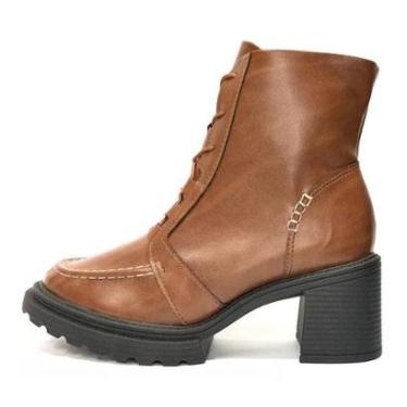 Imagem de Bota Coturno Piccadilly Com Cabedal Costurado - 753006-Feminino