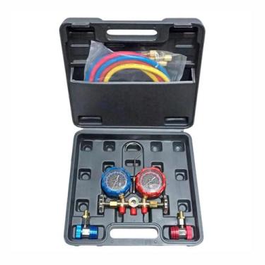 Imagem de Manifold Analógico R22 R134a com Mangueiras 150cm 2 Automotivos Suryha