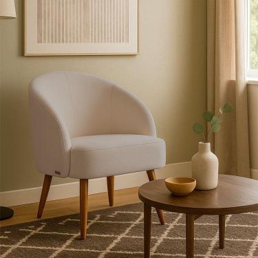 Imagem de Poltrona Caires em Madeira Eucalipto Movellu Home