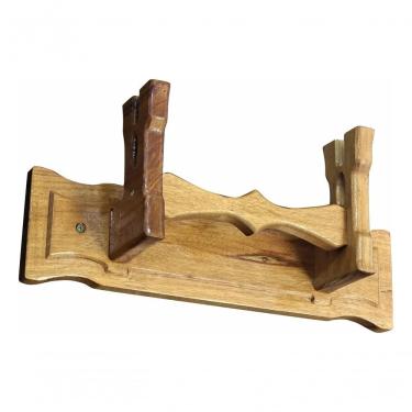 Imagem de Porta Espadas Oficial Pm Bm Eb Forças Armadas Parede Ou Mesa De Parede Madeira Nobre