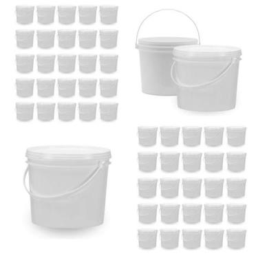Imagem de Balde Para Comprar Em Sc 1.8L Branco 50 Pçs - Nastripack