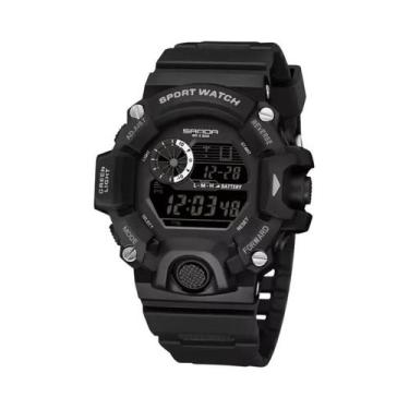 Imagem de Relógio Digital À Prova D'água Masculino SANDA 326 Militar Para Ativid