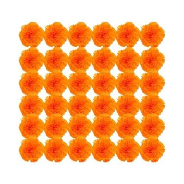 Imagem de Flores Artificiais De Cravo-de-defunto Mexicano De 2,17 Polegadas Para