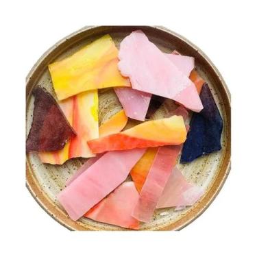 Imagem de 100g De Pastilhas De Mosaico De Vidro Manchado Para DIY, Quebra-Cabeça