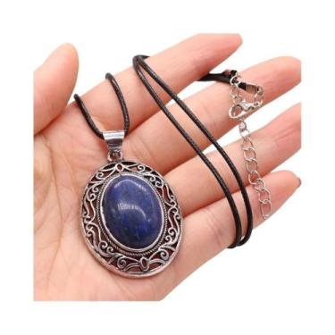 Imagem de Colar De Pedra Natural De Opala Cristal Gota D'água, Pingentes De Moda