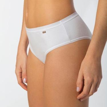 Imagem de Calcinha Loba Biquini Clássica em Algodão 40353-001, Branco, XG