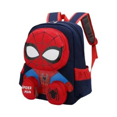 Imagem de Mochila 3D Kawaii Do Homem-Aranha Para Crianças, Mochila Escolar De Su