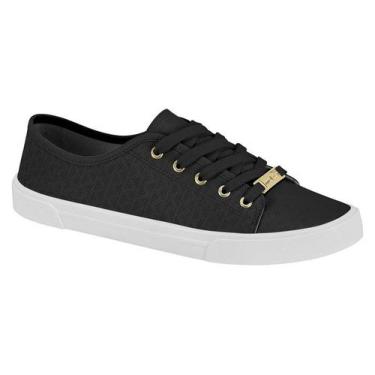 Imagem de Tenis Moleca Casual Com Cadarço Preto, Preto, 35