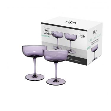 Imagem de Conjunto de Taças para Champanhe ou Sobremesa com 2 Peças, de Vidro e Capacidade de 100mL, Villeroy Boch, Roxo