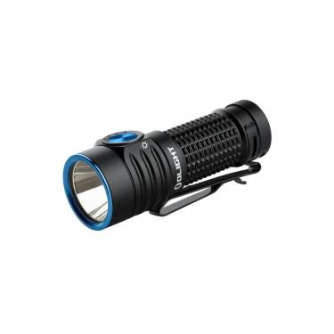 Imagem de Lanterna de Bolso Recarregável OLIGHT BatonTurbo EDC, 1000 Lumens Compacta e Potente, Alcance de 510 Metros, Clipe Duplo e Cordão para