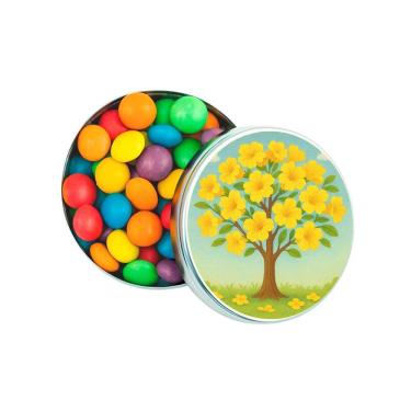 Imagem de Latinha Lembrancinha Personalizada Flor de Ipê Amarela