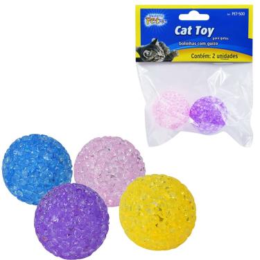 Imagem de Brinquedo Gato Bola Eva 3,7 cm 2 Peças Western