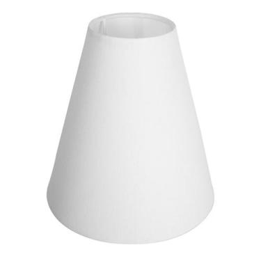 Imagem de Cúpula de Abajur 20x8x19cm Cone em Tecido Algodão soquete nacional cor