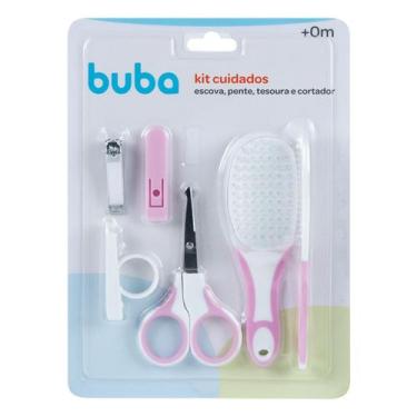 Imagem de Kit de Higiene e Cuidados Para Bebê Buba Rosa